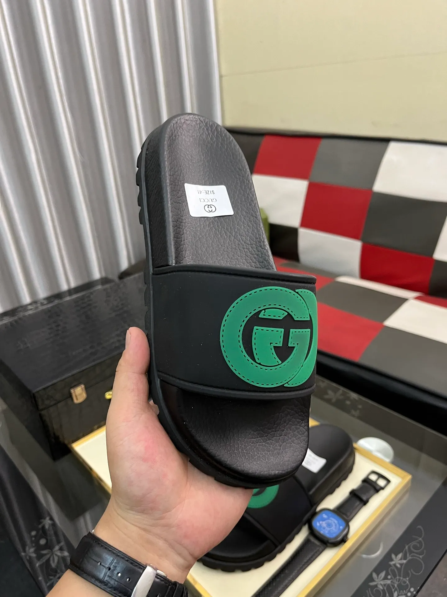 Men's men's shoes💰260⌚️⌚️ＧＵＣＣＩ.Gucci.Official website 1:1 popular slippers hot sale! Original original material 🩴 SIZE: 38-46 (45.46 non-refundable)